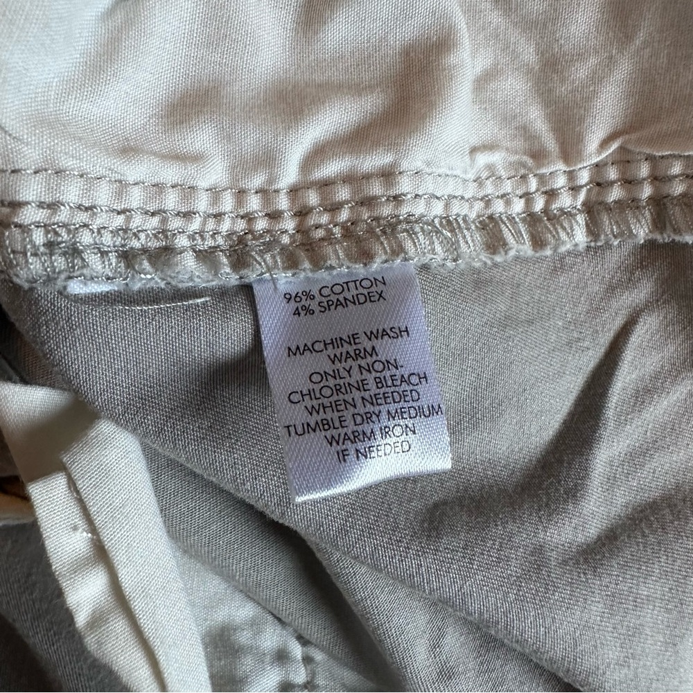 LOFT Gray Cotton Cropped Ankle Pants Size 14 - Picture 5 of 8